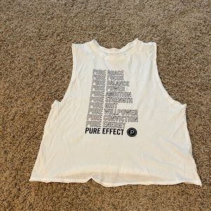 NWOT Pure Barre White Muscle Tank-M